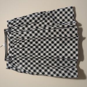 Womens Size 2X Modcloth Black & White Gingham A-Line Full Skirt